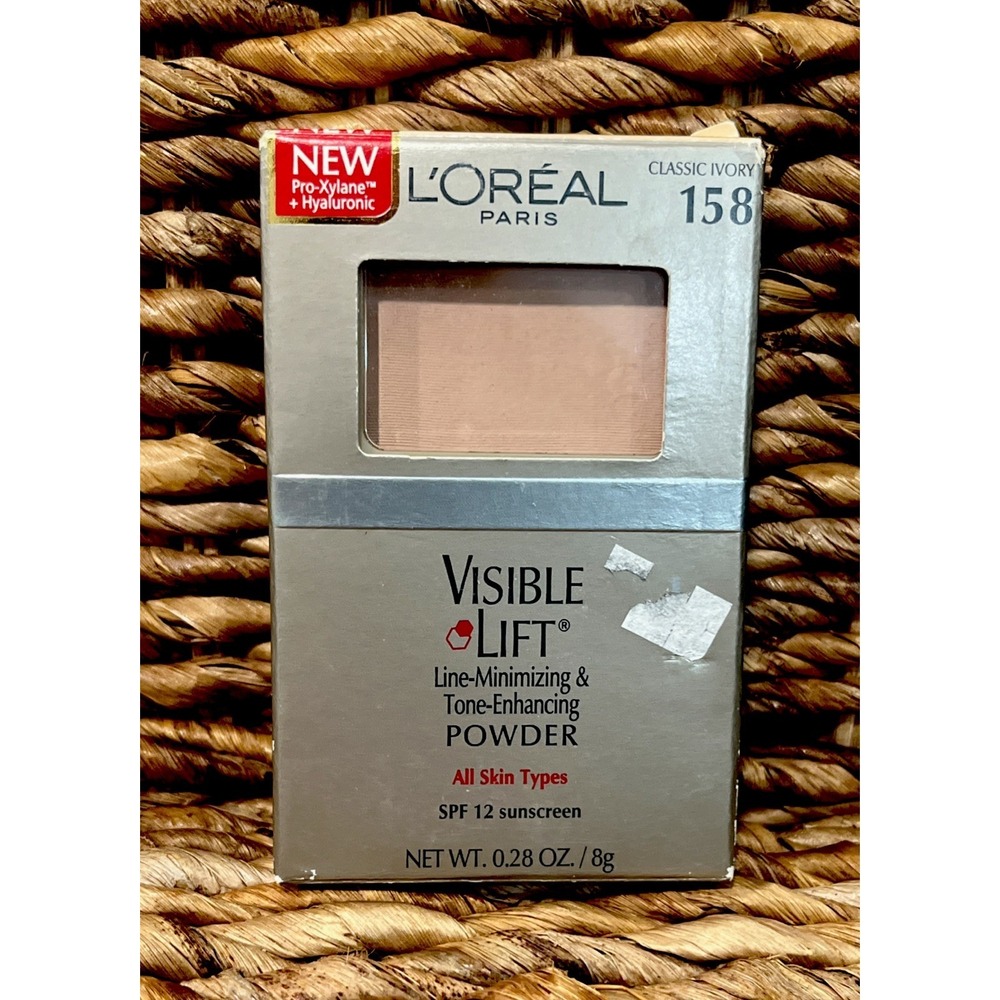 Loreal Visible Lift Powder Line Minimizing SPF 12 #158 Classic Ivory New In Box